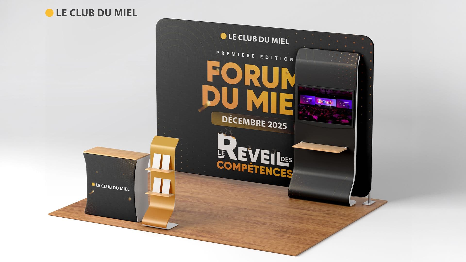 Stand digital du forum du miel